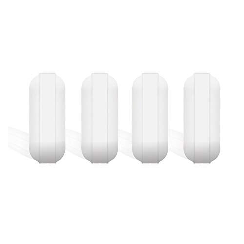 EQUTY BAYMERS 4 قطع 20 مم (0.78 بوصة) قضيب تحريك مغناطيسي PTFE، لون أبيض، قضيب مختبر، قضيب لوحة تحريك، مغناطيس لوحة تحريك، قضيب تحريك مغناطيسي - Image 1