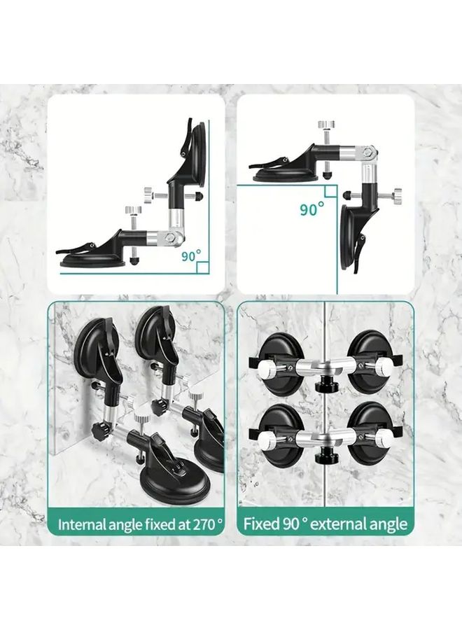 Professional Tile Leveling System 123mm With Adjustable Suction Cup For Stone Marble Glass Installation Ideal For Kitchen Countertops Bathroom Shower Walls - Image 4