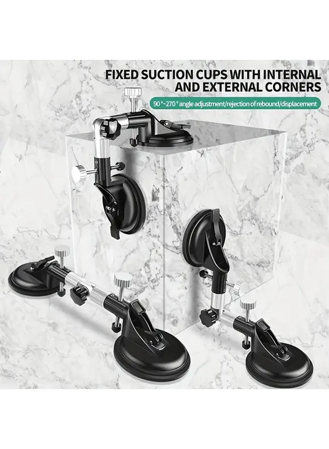 Professional Tile Leveling System 123mm With Adjustable Suction Cup For Stone Marble Glass Installation Ideal For Kitchen Countertops Bathroom Shower Walls - Image 1