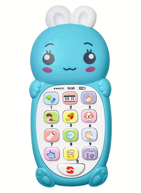 Musical phone for children in the shape of a rabbit. It gives the child enjoyable times and develops his mental skills. It is suitable for boys and girls over 18 months old.
