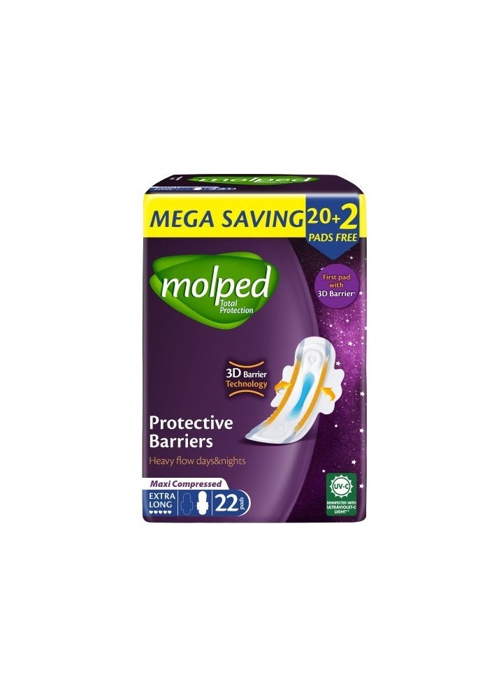 Molped - Total Protection Eco Pack Extra Long Sanitary 22 Pads - Image 1