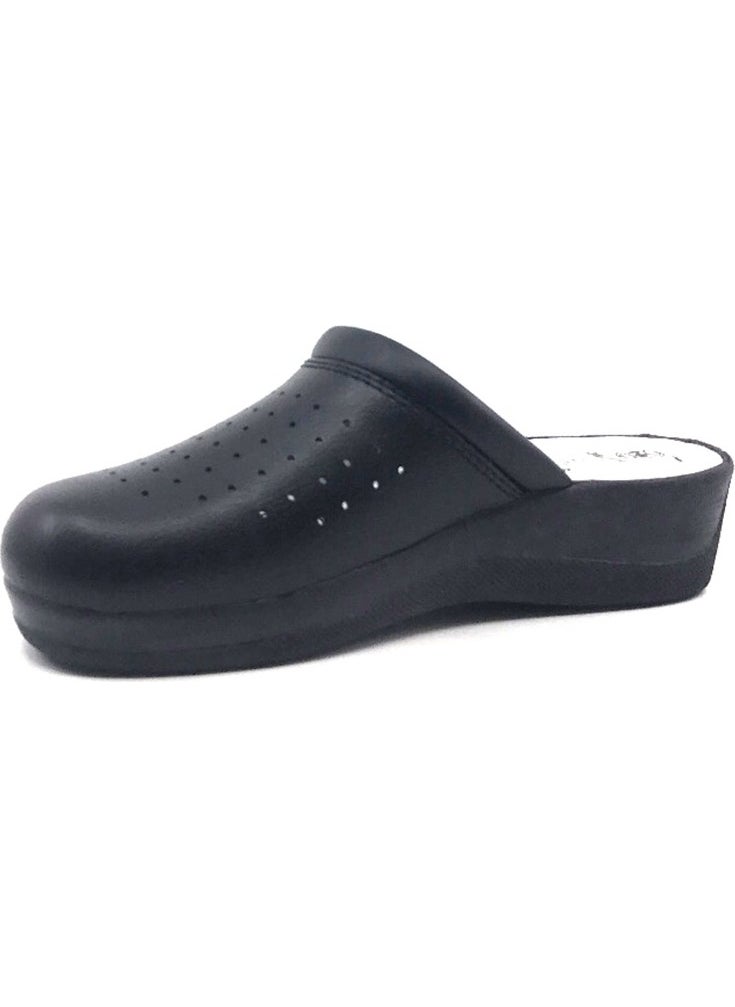 Gezer 04770 4 Point Black Anatomical Hospital & Work Sabo Men's Women's Slippers  - Image 4