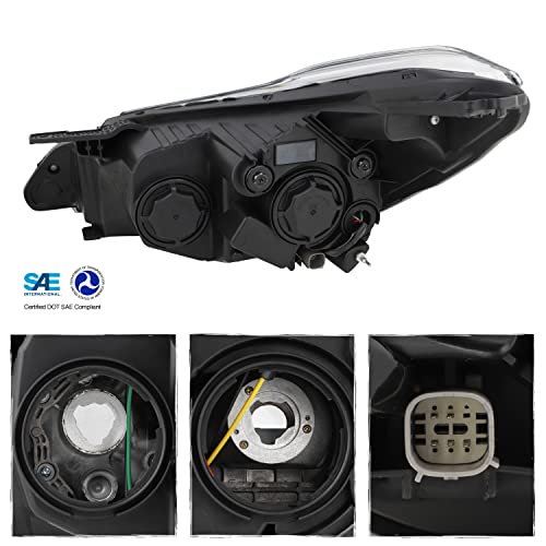 AKKON - Fit 2019 2020 2021 2022 Chevy Spark LS/LT [Halogen Type w/Bumper Parking Lamp] Black OE Projector Headlight - Passanger - Image 2
