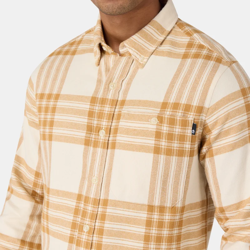 Timberland Beige Men's Flannel Check Shirt for Men | Best Price UAE