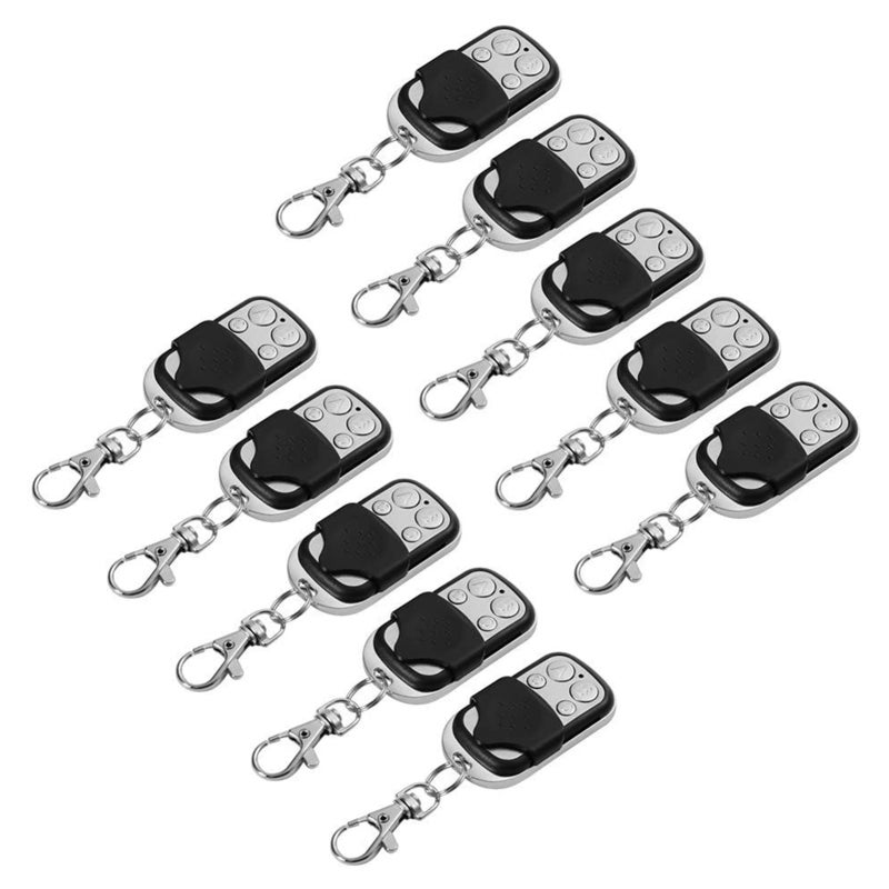 Remote Control Cloner 10Pcs Button Slide Cover Key Fob - Handy Key Chain Size Frequency Cloner for Car Key Attachment & Fixed Code Copying - Image 1