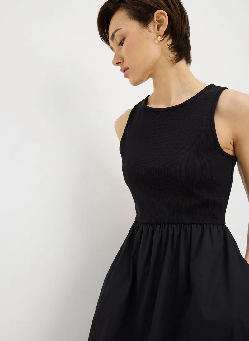 Matalan Black 2 in 1 Midi Dress