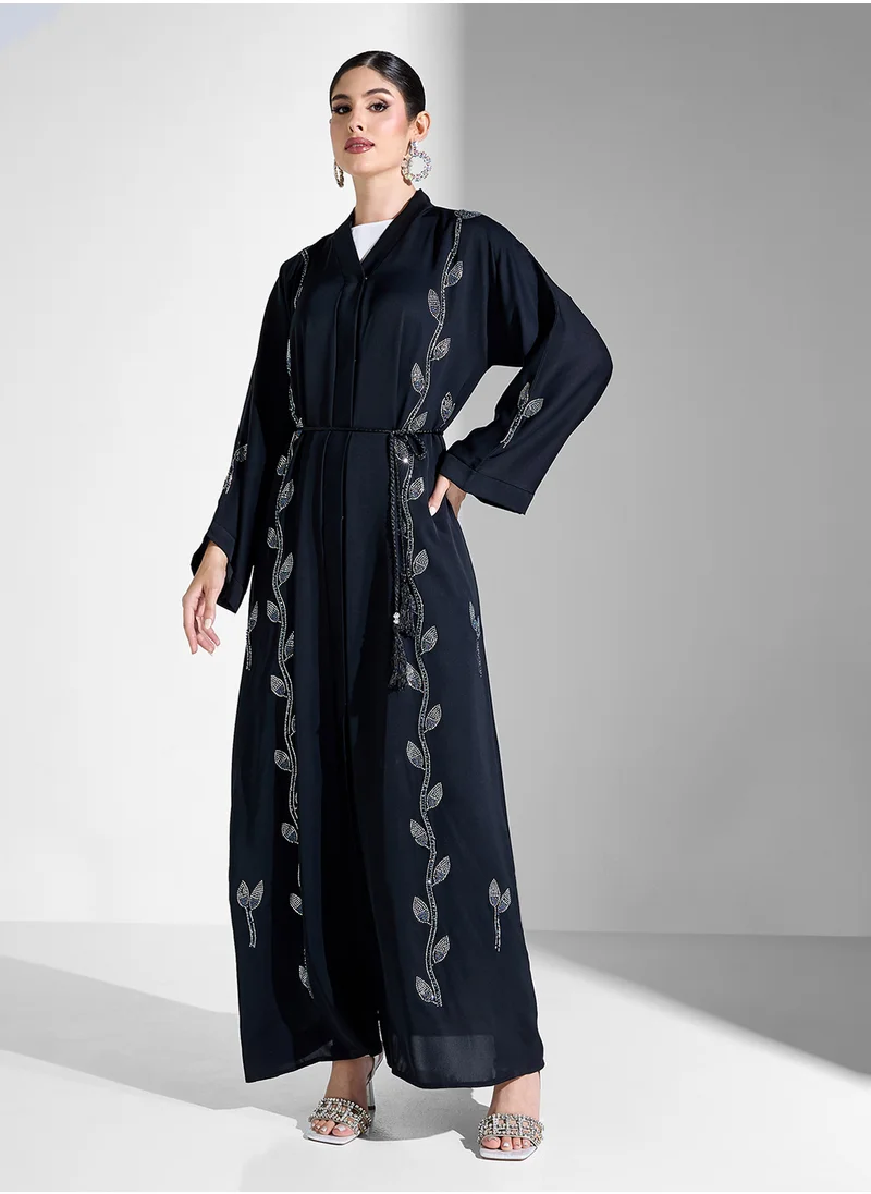 Khizana Abaya With Embellishment & Sheila