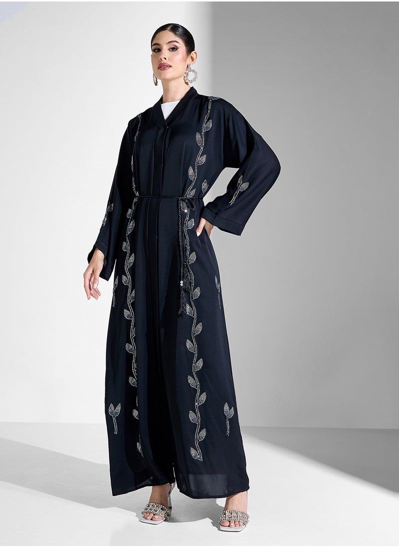 Khizana Abaya With Embellishment & Sheila  - Image 1
