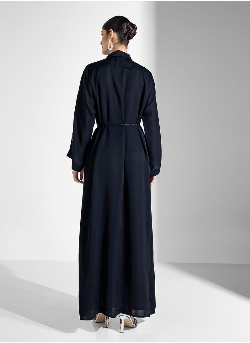 Khizana Abaya With Embellishment & Sheila  - Image 2
