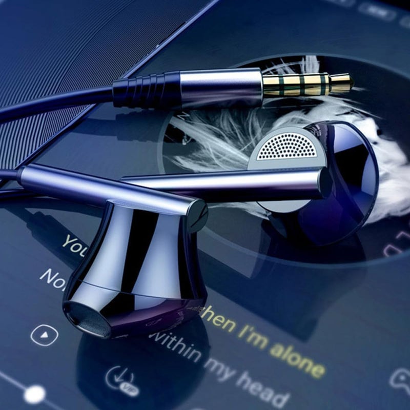 Gaming Earphones With Microphone Heavy Bass Wired In Ear Earbuds For Computer Gamers Black - Image 4