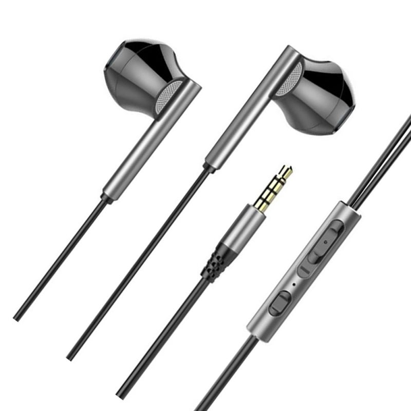 Gaming Earphones With Microphone Heavy Bass Wired In Ear Earbuds For Computer Gamers Black - Image 2