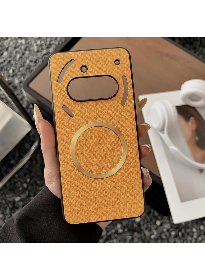 S-TOP Case For Nothing Phone 3a Pro Magsafe Magnetic Ring Cloth Texture Phone Case - Image 1