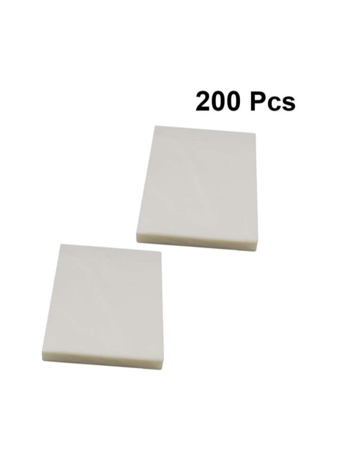 klarako 200 Pcs Thermal Laminating Film Plastic Paper Laminator Sheets for Photo Paper Files Card Picture - Image 2