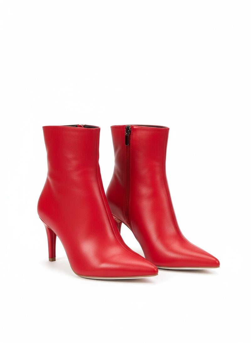 فيبراندا بوت أنيق من الجلد بتصميم عصري بكعب رفيع - Image 3