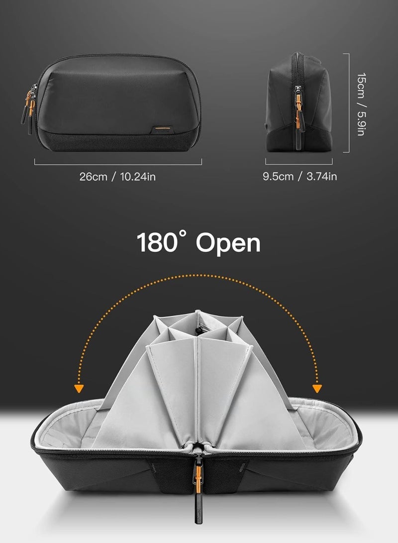 Bukela Electronics Organizer Travel Case - Waterproof Tech Pouch, Large Travel-Friendly Bag for Electronic Accessories, Cable, Cord, Charger, Phone - Ideal Tech Organizer for On-the-Go  - Image 2