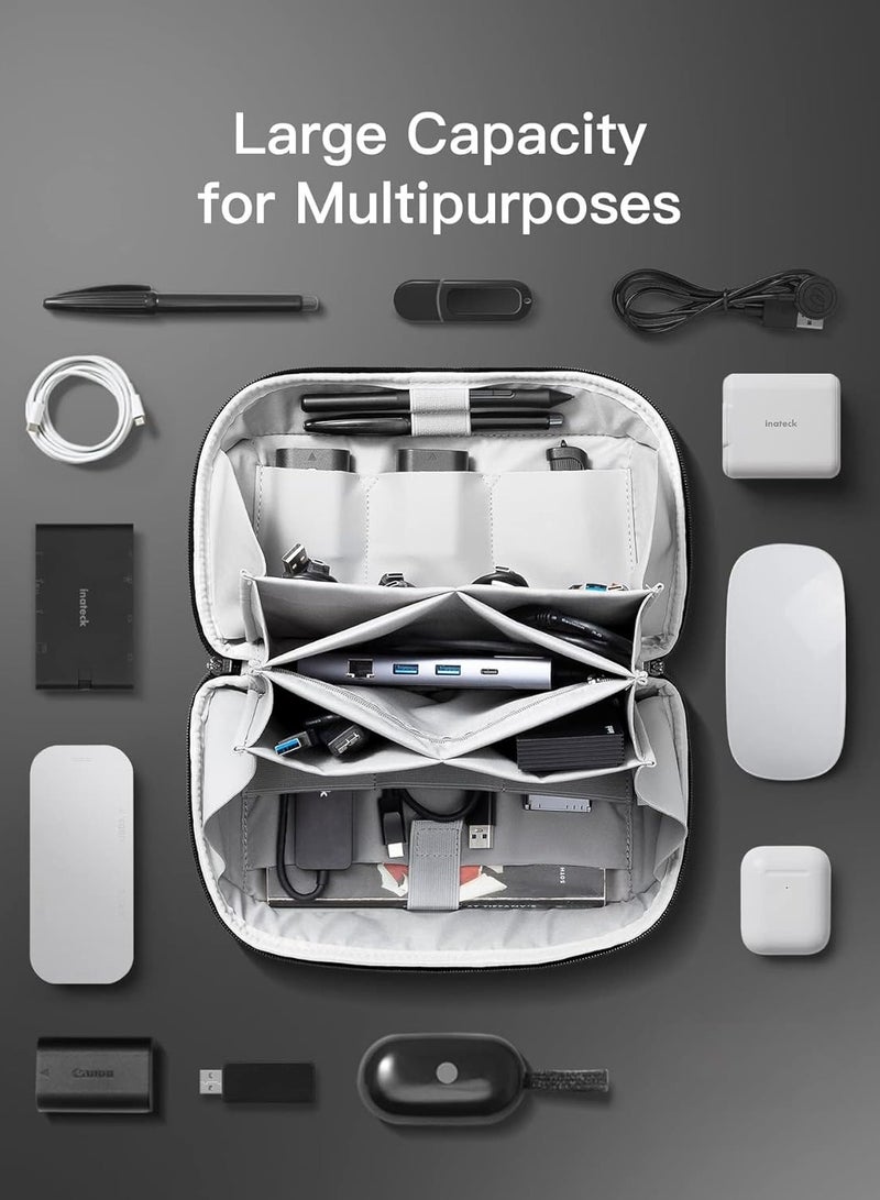 Bukela Electronics Organizer Travel Case - Waterproof Tech Pouch, Large Travel-Friendly Bag for Electronic Accessories, Cable, Cord, Charger, Phone - Ideal Tech Organizer for On-the-Go  - Image 5