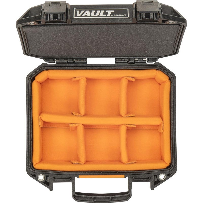 Pelican Vault - V100 Multi-Purpose Hard Case with Padded Dividers for Camera, Drone, Equipment, Electronics, and Gear (Black) - Image 5