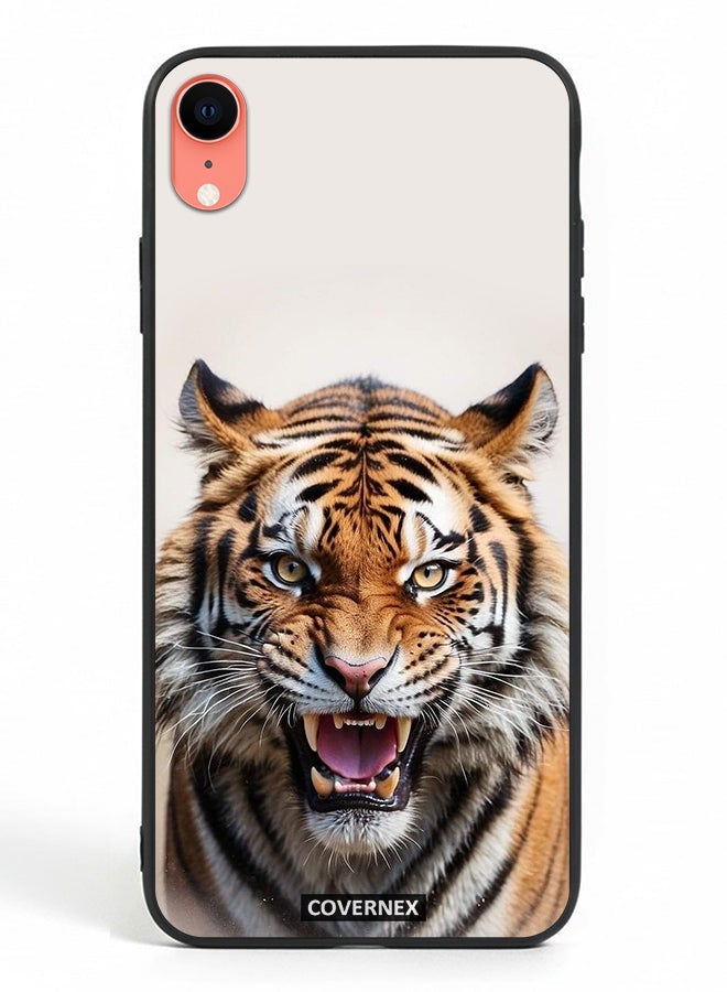 Covernex Apple iPhone XR Protective Case Cover Printed Featuring Roaring Tiger - Image 2
