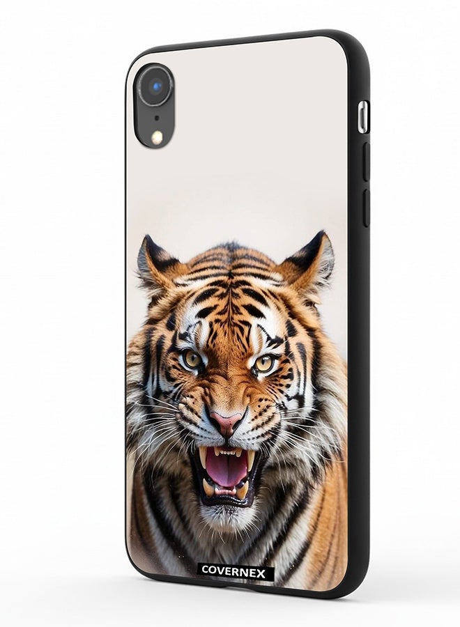 Covernex Apple iPhone XR Protective Case Cover Printed Featuring Roaring Tiger - Image 1