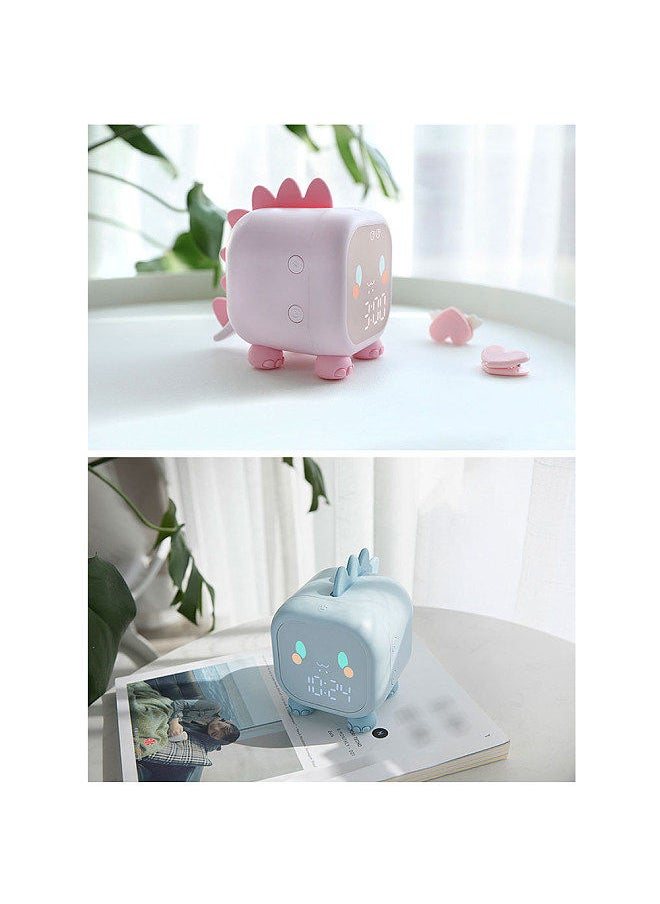 Generic - Kids Digital Alarm Clock Night Lights Sleep Trainier 2 Alarms 6 Ringtones Time Temperature Display Sound Control Snoozing Function with 1500mAh Rechargeable Battery - Image 1