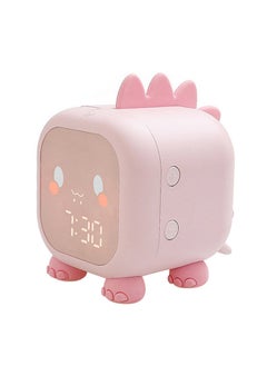 Kids Digital Alarm Clock Night Lights Sleep Trainier 2 Alarms 6 Ringtones Time Temperature Display Sound Control Snoozing Function with 1500mAh Rechargeable Battery