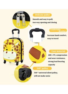 GoldenLike Kids Luggage Travel Suitcase 18 Inch Cartoon Rolling Trolley Case with Wheels Children's Carry on Luggage Portable Waterproof Kid Suitcase  - Image 4