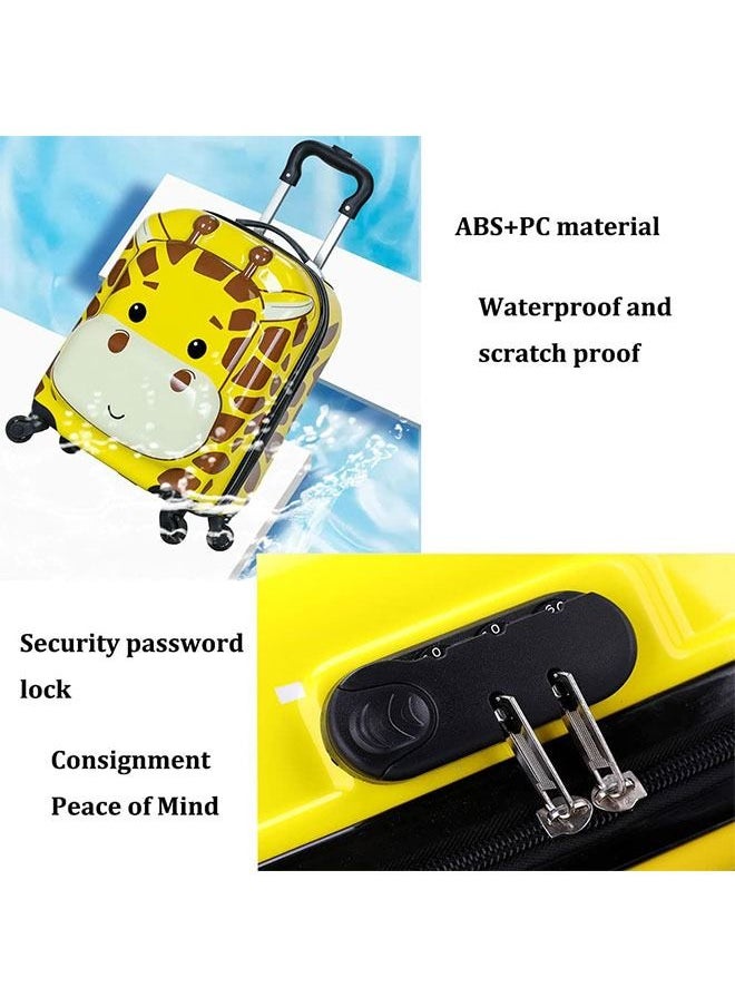 GoldenLike Kids Luggage Travel Suitcase 18 Inch Cartoon Rolling Trolley Case with Wheels Children's Carry on Luggage Portable Waterproof Kid Suitcase  - Image 5