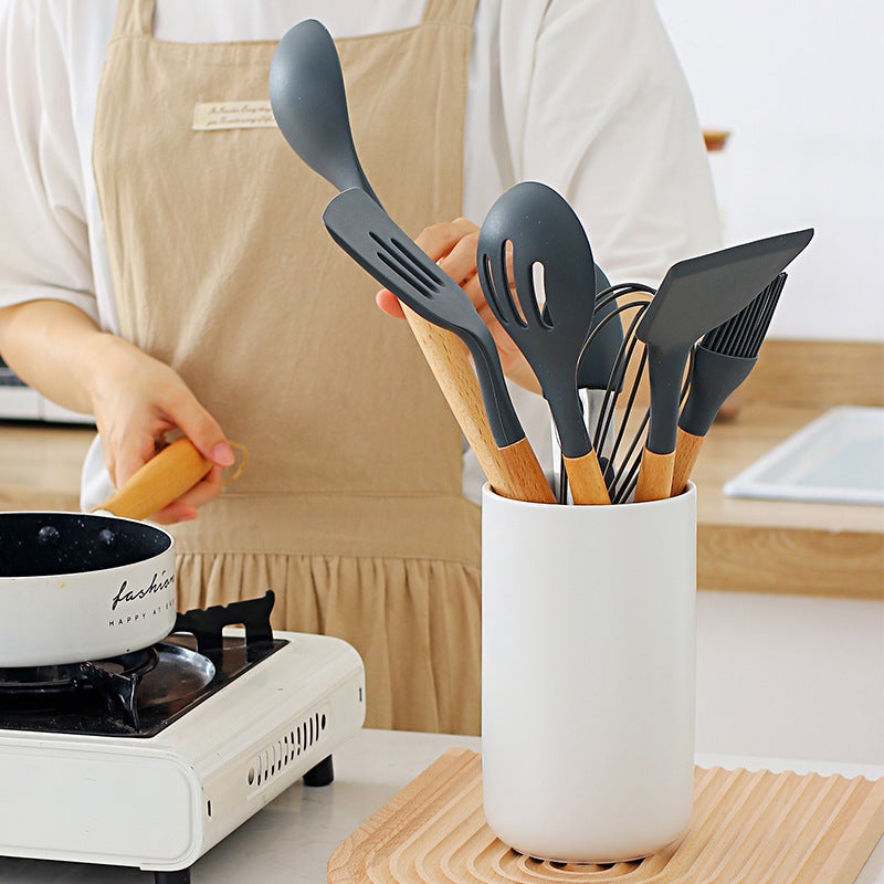 Nordic Ceramic Kitchenware Storage Holder Chopsticks Holder Cooking Utensils Storage Barrel Chopsticks Cage Kitchen Tableware Storage Holder - Image 4