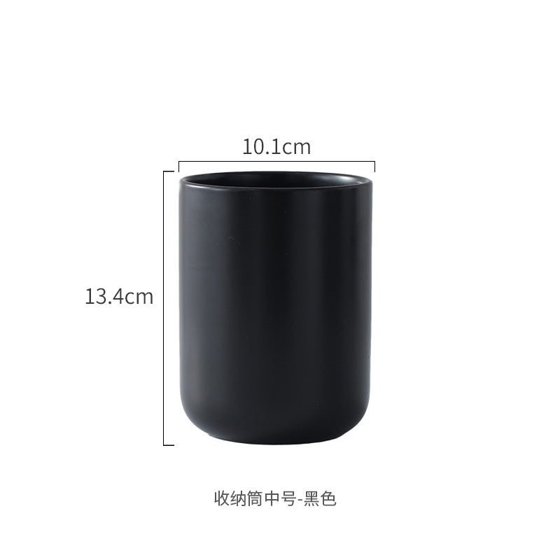 Nordic Ceramic Kitchenware Storage Holder Chopsticks Holder Cooking Utensils Storage Barrel Chopsticks Cage Kitchen Tableware Storage Holder - Image 1