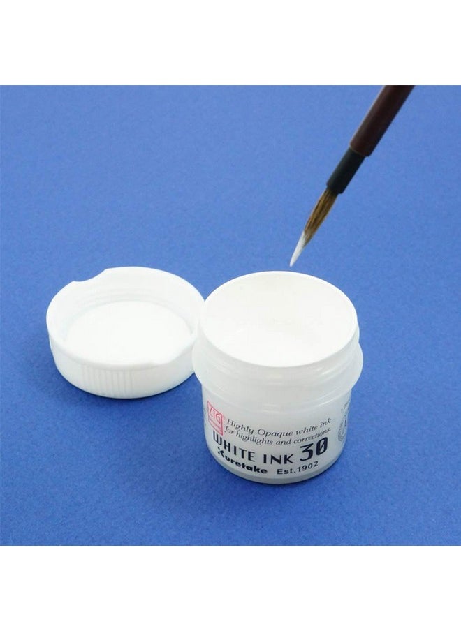 Zig Kuretake Zig Cartoonist White Ink 30 Ml For Dip Pen Brush Art Illustration Lettering Highly Opaque White Ink For Highlights And Corrections Professional Artists And Amateur Hobbyists  - Image 2