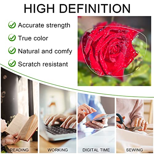 AEZUNI Oversize Square Reading Glasses for Women Oversized Trendy Large Readers 1.0 1.5 2.0 2.5 3.0 3.5 (Black,1.00) - Image 3