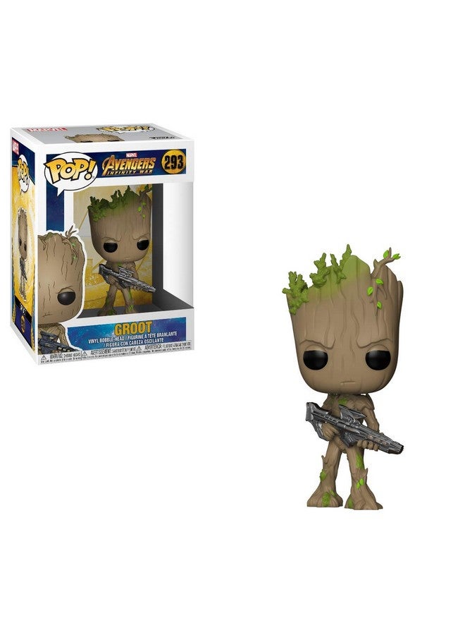 Funko POP! Marvel: Avengers Infinity War - Teen Groot with Gun, Multicolor, Standard