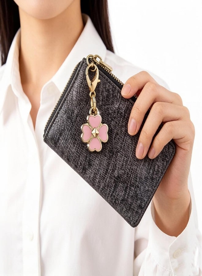 Sbredit Cute cherry Keychain,Cherry Bag Charm,Handbag Charms for Purses,Key Chains Accessories, Pink Flower, S - Image 3