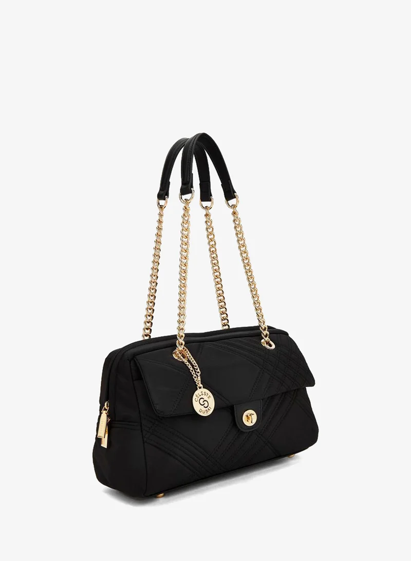 سيليست Quilted Shoulder Bag With Zip Closure