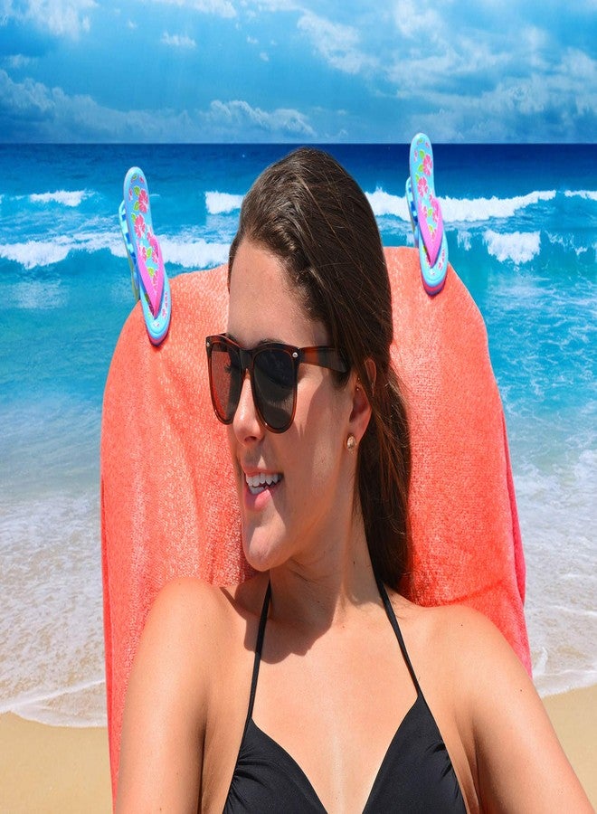 أو2 كول مشابك O2COOL Bocaclips - مشابك مناشف الشاطئ لكراسي الشاطئ، ومستلزمات الفناء وحمام السباحة - (شبشب) قطعتان - Image 4