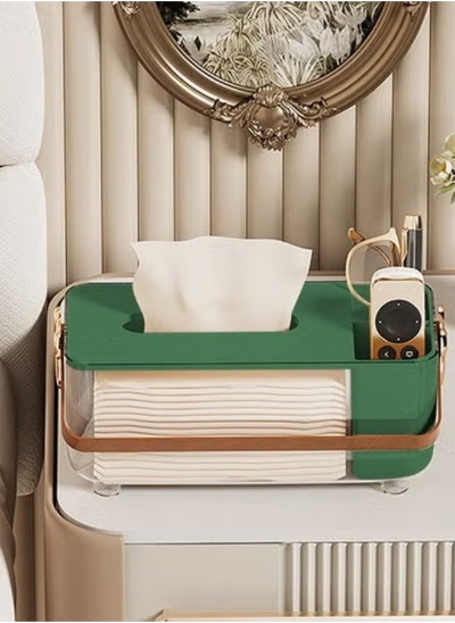 FALMER Multi-purpose Tissue Box Holder with Organizer for Organizing Pens, Remote Control, Phone  - Image 5