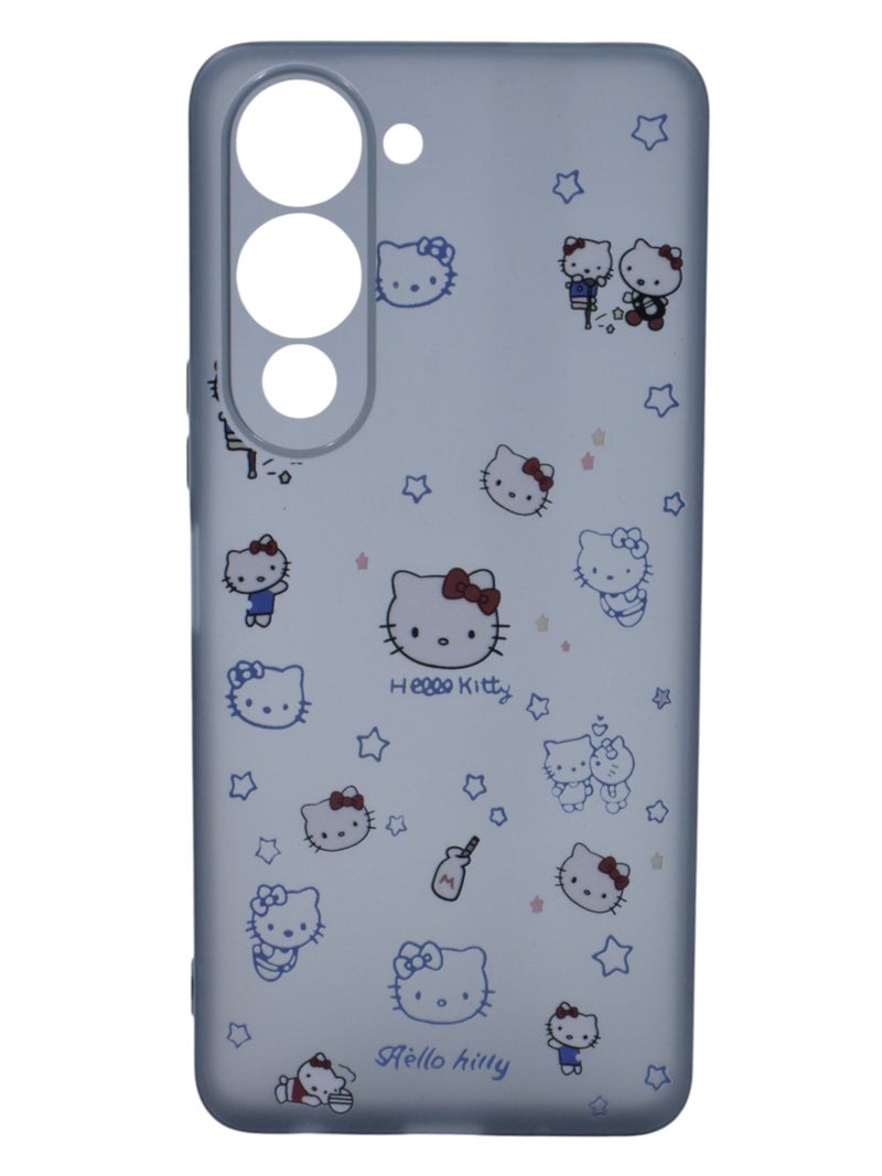 Hello Kitty Plastic Back Cover For vivo Y04 - Multicolour - Image 1