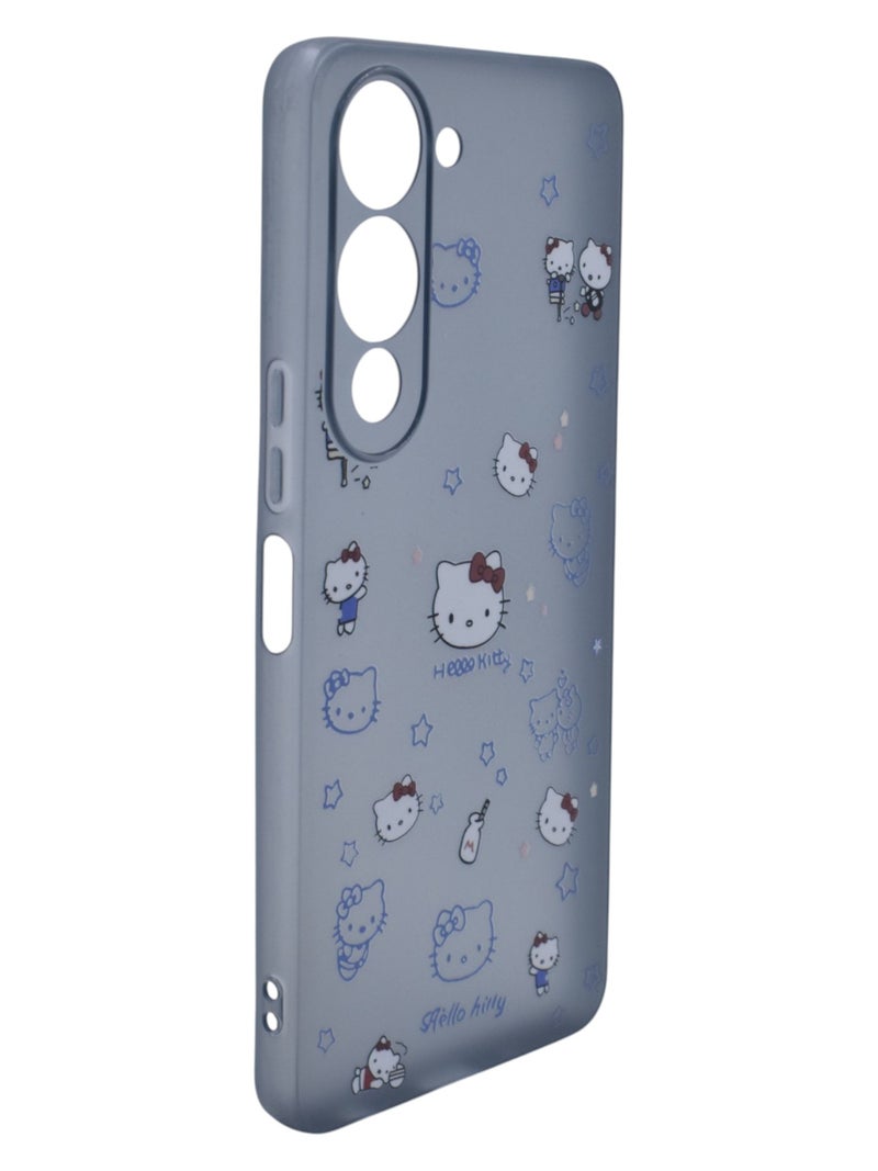 Hello Kitty Plastic Back Cover For vivo Y04 - Multicolour - Image 2