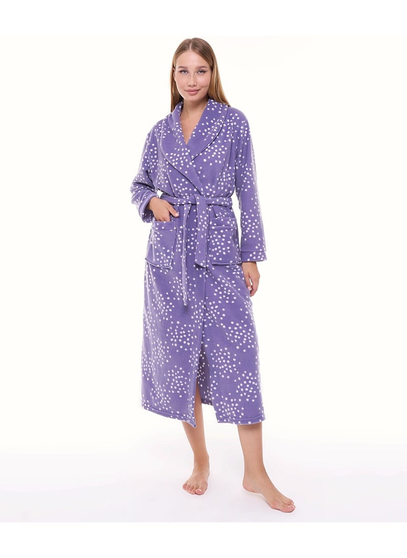 Likapa Long Shawl Collar Fleece Dressing Gown 226  - Image 1