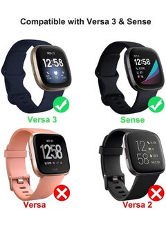 VINSOC All Around Ultra Thin Plated Scratch-Resist Case for Fitbit Versa 3/ Sense Rose Gold  - Image 4