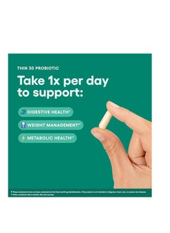 Physician's CHOICE Physician's Choice Probiotic for Weight Management & Bloating Relief - 6 Probiotic Strains with Prebiotics - Enhanced Formula with Cayenne & Green Tea - Supports Gut Health & Weight Management for Women & Men - 30 Capsules  - Image 4