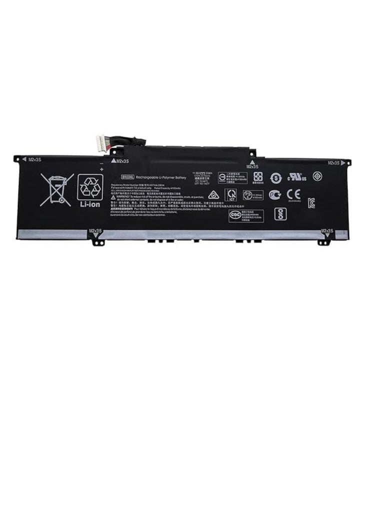 زيكسين بطارية بديلة للكمبيوتر المحمول BN03XL متوافقة مع سلسلة HP ENVY 13 HSTNN-DB9N"13-ba0003nu 13-ba0004nu 13-ba0010nr 11.55V 51Wh 4195mAh  - Image 1
