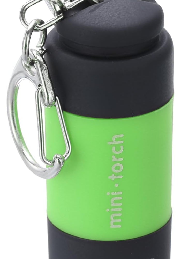 PATIKIL Mini Keychain Flashlight - Portable USB Rechargeable LED Torch in Light Green - Image 3