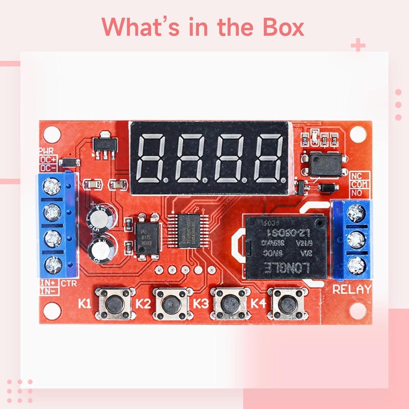 Time Delay Relay Module, 12V, 32 Modes, Led Display, 10A - Image 5