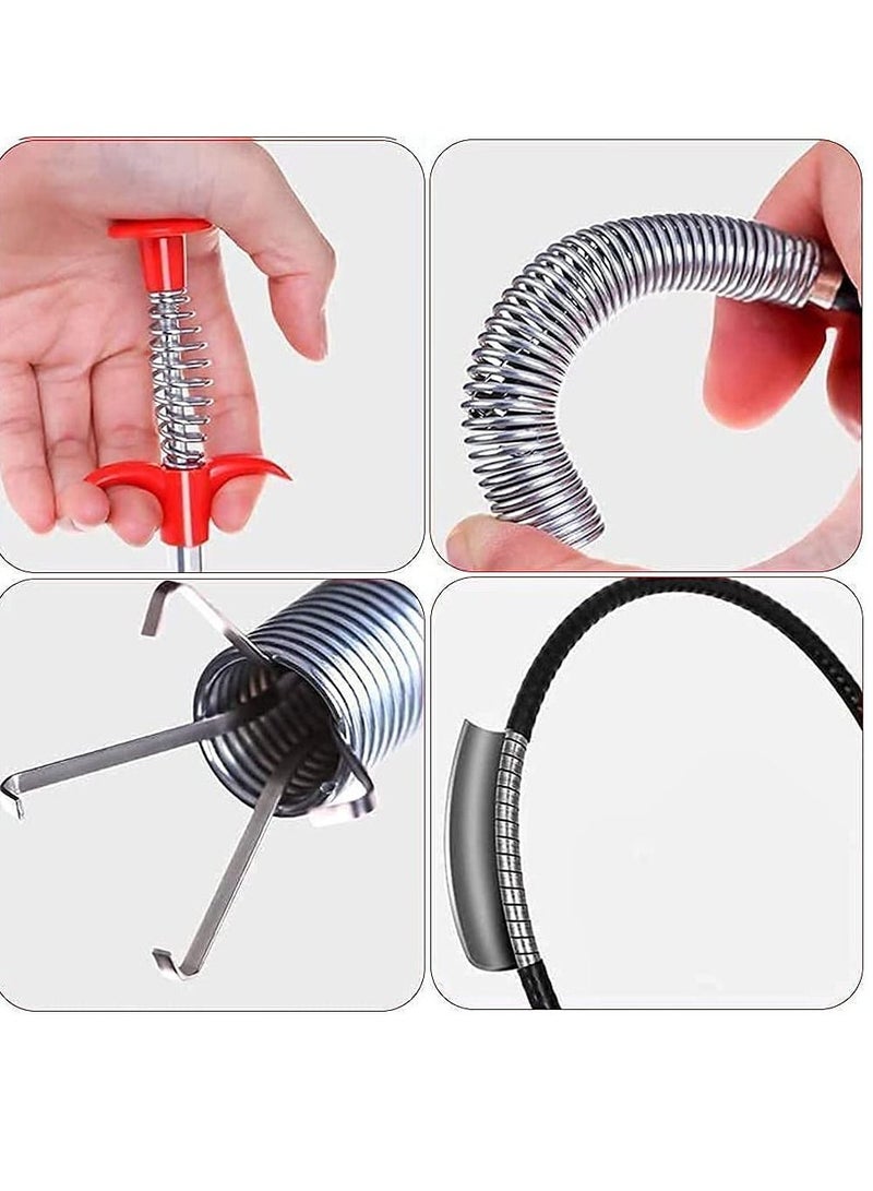 Sink Drain Trash Pickup Gripper Sewer Tub Pipeline Clog Dredge Picker Hair Removal Catcher 90 Cm - Image 1