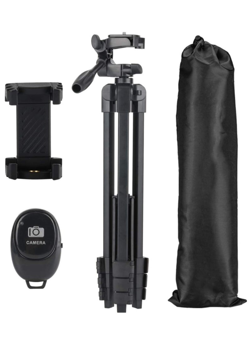 Flexible Tripod, Eocean 136cm Extendable Phone Tripod Stand with Carry Bag,Cell Phone Tripod with Wireless Remote,Universal Tripod for Video Selfie,iPhone Tripod Stand Travel Camera Tripod - Image 4