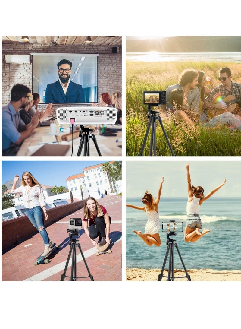 Flexible Tripod, Eocean 136cm Extendable Phone Tripod Stand with Carry Bag,Cell Phone Tripod with Wireless Remote,Universal Tripod for Video Selfie,iPhone Tripod Stand Travel Camera Tripod - Image 5