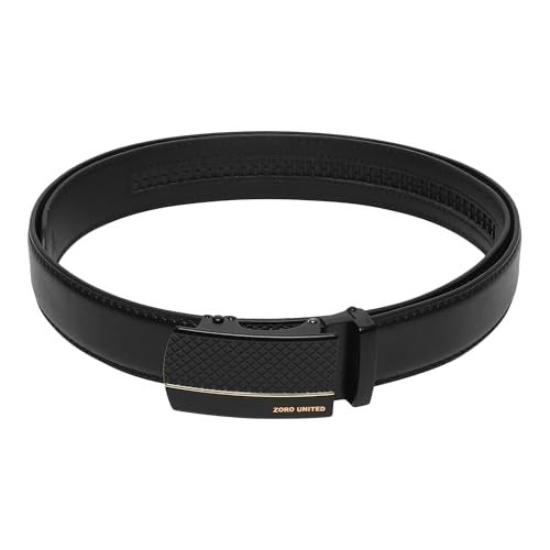 ZORO UNITED Men's Vegan Leather Belt for Men | (Formal/Casual) | Black - Image 5