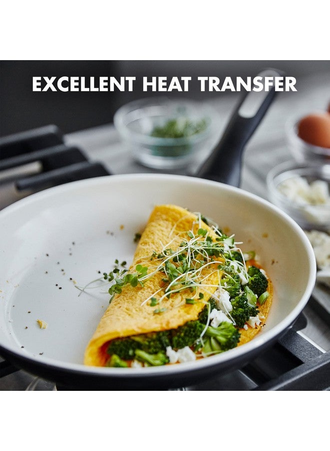 جرين بان مقلاة سيراميك صحية غير لاصقة من GreenPan Rio، مقاس 12 بوصة، خالية من PFAS، آمنة للاستخدام في غسالة الأطباق، لون أسود - Image 2