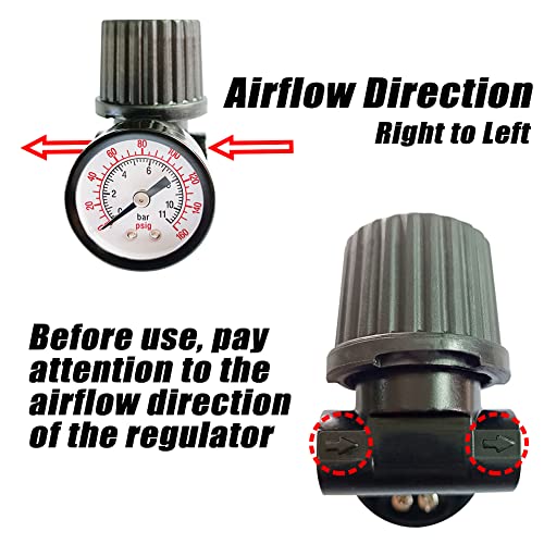 Qolekog 1/4"NPT Replacement Air Pressure Regulator For air compressor - Image 3